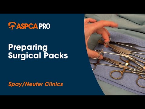 Part of a video titled Spay/Neuter Sterility: Preparing Surgical Packs - YouTube
