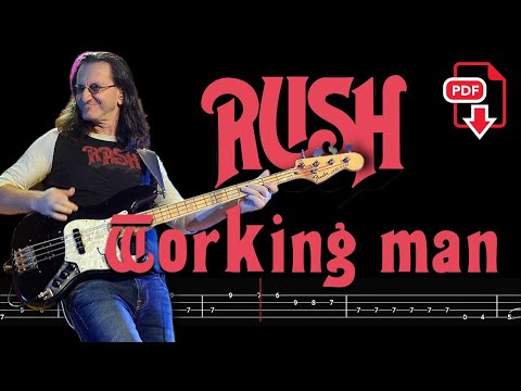 Rush - Working Man (????Bass Tabs | Notation) @ChamisBass#rushbass #basstabs #chamisbass