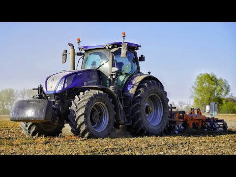 NEW HOLLAND T7.315 HD + Ma/ag Combilam | Soil preparation