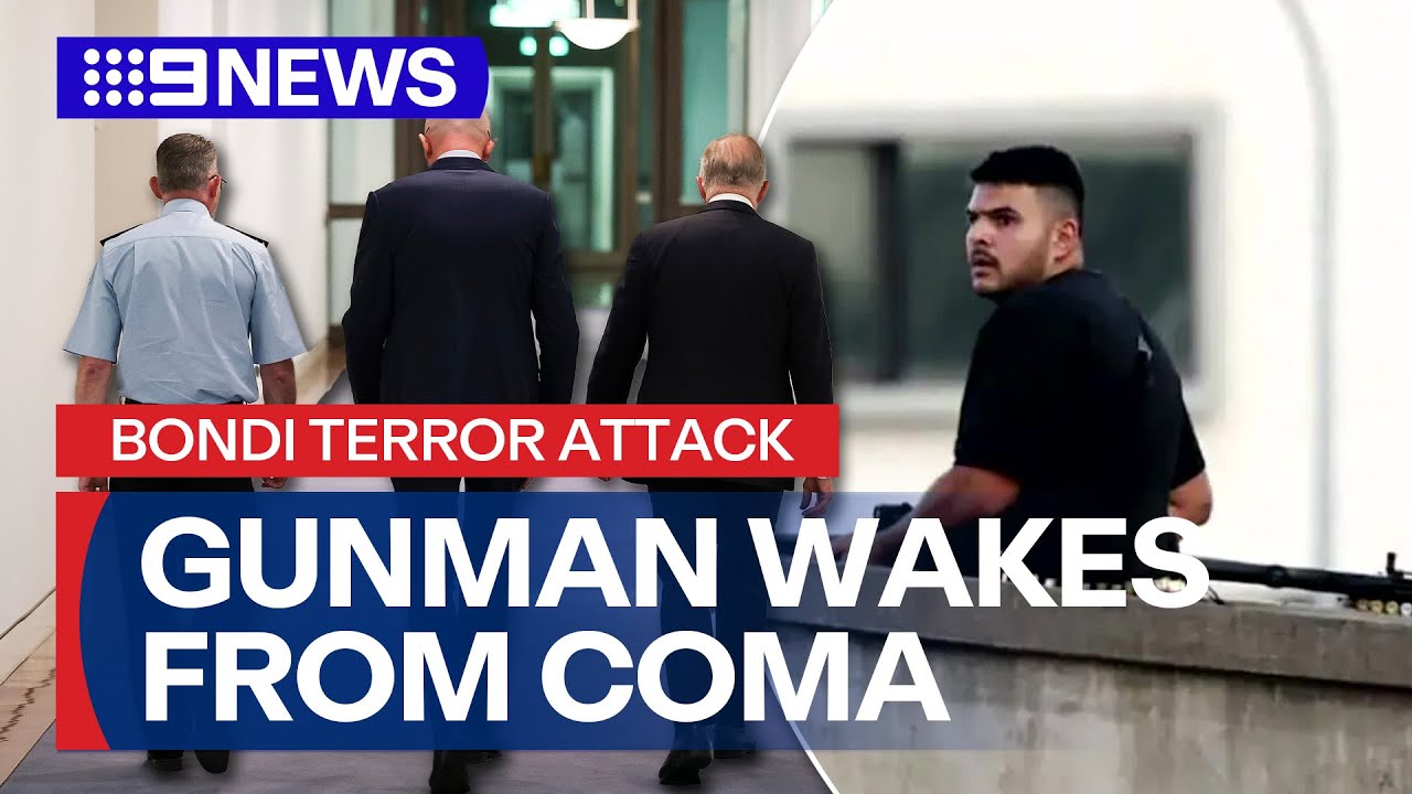 Surviving gunman wakes from coma as counter-terror investigations continue | 9 News Australia