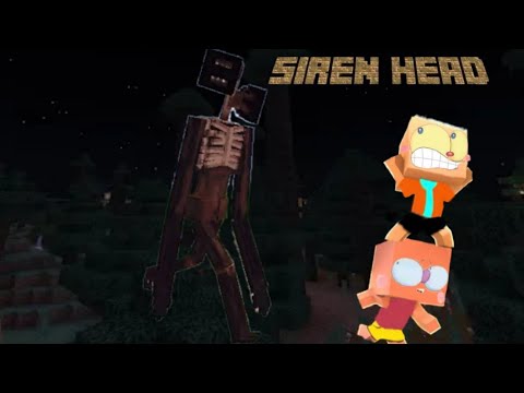 Minecraft Mongo e Drongo se rendem a Siren Head - o Cabeça de Sirene