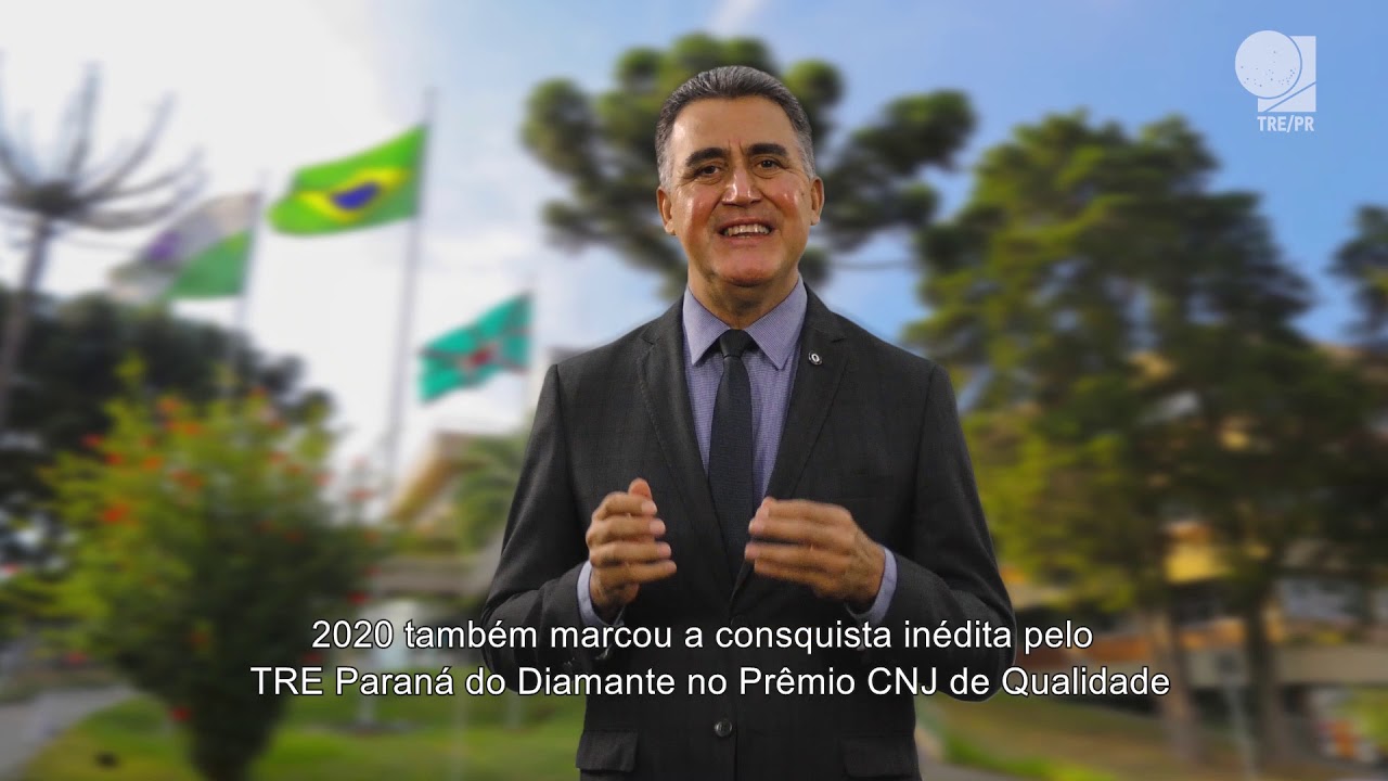 Mensagem de final de ano do presidente do Tribunal Regional Eleitoral do Paraná (TRE-PR), desemb...