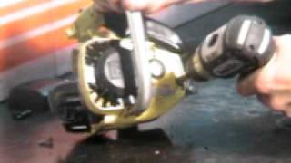 The chainsaw guy takes the McCulloch Mini Mac Chainsaw Challenge  9 23.AVI