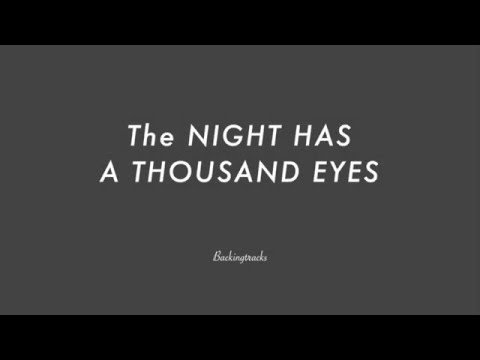 The NIGHT HAS A THOUSAND EYES chord progression - Jazz Standard Backing Track Play Along