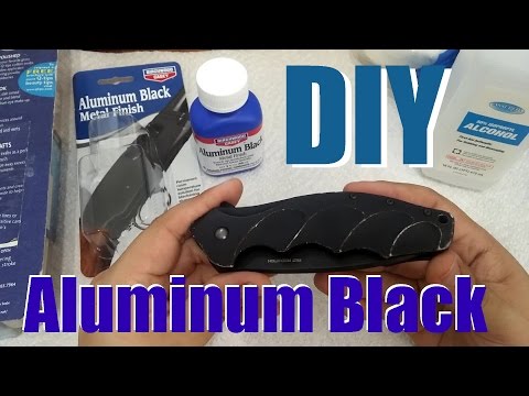 DIY: Using Birchwood Casey Aluminum Black to touch up a knife handle!