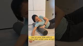 #shoulderpain when lifting up the arm? Try releasing these #rotatorcuff muscles! #physio