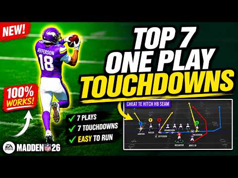 The TOP 7 One Play Touchdowns in Madden 26 🔥