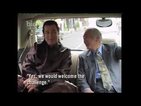 Steven Seagal with his master Hiroshi Isoyama