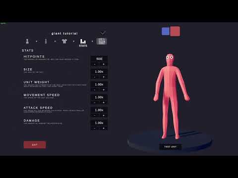 how to make a giant that actually stands up in TABS