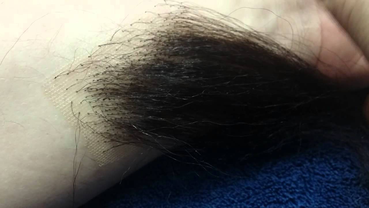 Using Spirit gum to glue on a lace mustache or beard