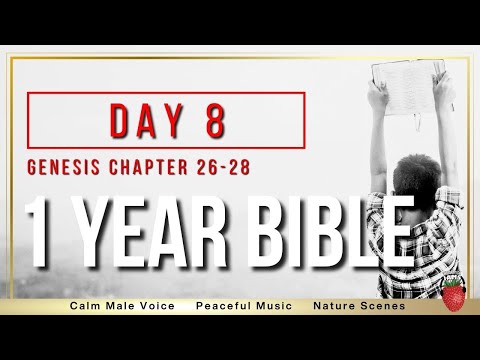 Day 8 | NIV Genesis 26 - 28 | 1 Year Bible Reading Plan | Peaceful Scripture Audio Bible