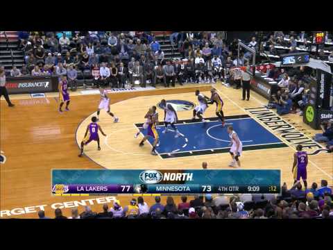 Nick Young Highlights Lakers vs. Timberwolves 12.14.2014 - 7 Points