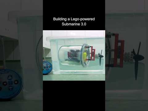 Building a Lego-powered submarine 3.0 #shorts