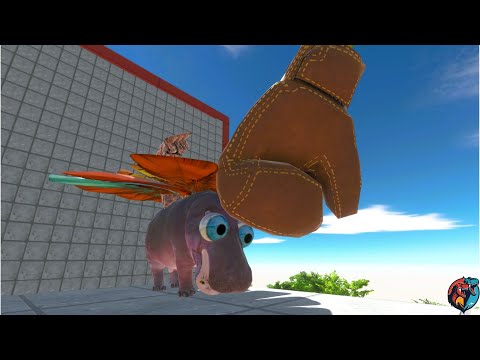 Animals, Dinosaurs, and Superheroes vs Giant Punch Gloves and Deadly Spikes - ARBS