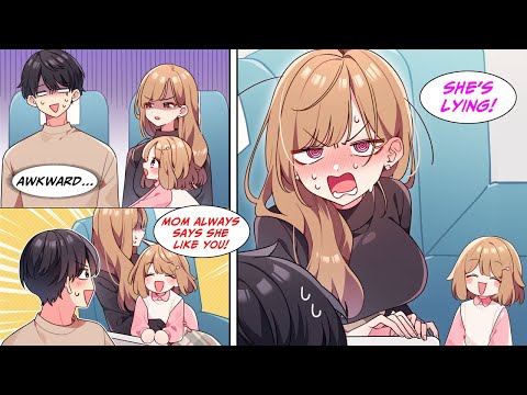 [Manga Dub] On the train, my single mother boss who hates me sat next to me, but her daughter...