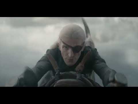 Aemond and Vhagar chase Ulf and Silverwing to Dragonstone (House of the dragon season 2 episode 7)
