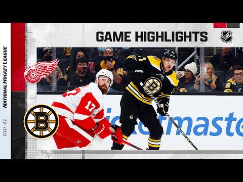 Red Wings @ Bruins 11/4/21 | NHL Highlights