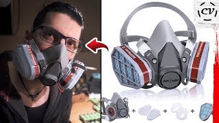 Nasum Half Mask Respirator Review (Unboxing &amp; Test) Cheap 3M Alternative