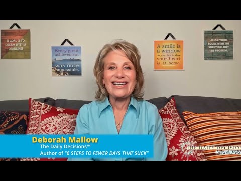 Promotional video thumbnail 1 for 6 Steps To Fewer Days That Suck: The Daily Decisions