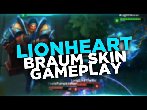 Braum Lionheart ★ New Braum Skin! ★ Support! - Full PBE Gameplay Commentary