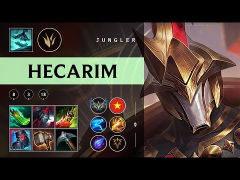 Hecarim Jungle vs Kha'Zix - VN Challenger Patch 25.22