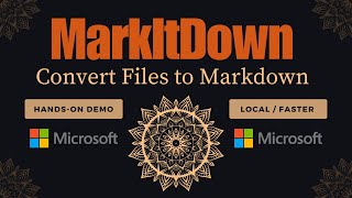 Microsoft MarkItDown - Convert Files and Office Documents to Markdown - Install Locally