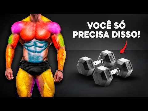 O Melhor Treino EM CASA com Halteres (+ Ficha de Treino Gratuita)