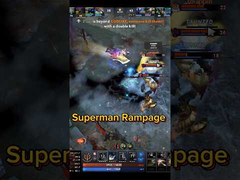 Superman Sven Rampage #dota2 #shorts #rampage