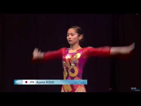 20171111世界選手権団体女子 岸彩乃