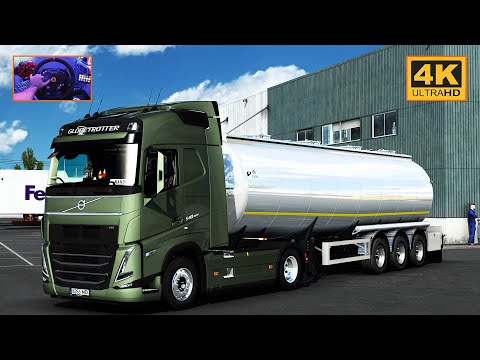 Volvo FH5 FH13 540 in Promods | Albacete - Valletta | ETS2 Gameplay 4K + wheel cam