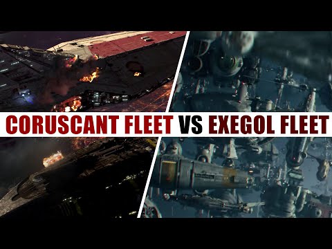Republic Fleet at Coruscant vs. Resistance Fleet Exegol  |  Star Wars Fleet Battles