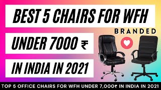 Best 5 Chairs for WFH under 7,000 ₹ in INDIA in 2022 | Office Chair  | #shorts #ytshorts #shortvideo