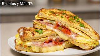 El Sandwich De Jamon Con Queso Mas Sabroso Y Cremoso Que Probaras