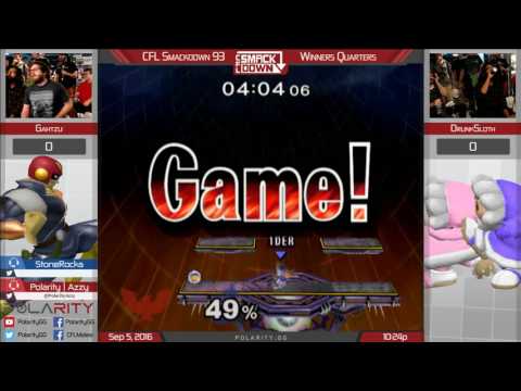 CFL Smackdown 93 Melee - Gahtzu (Falcon) vs Drunksloth (ICs) - Winners Quarters