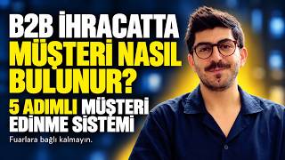 B2B İhracatta Müşteri Nasıl Bulunur? 5 Adımlı Müşteri Edinme Sistemi