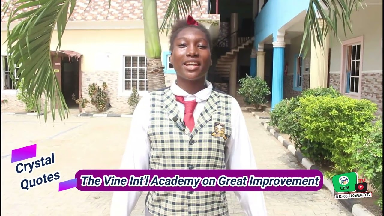 Vine int'l Academy quotes on Improvement