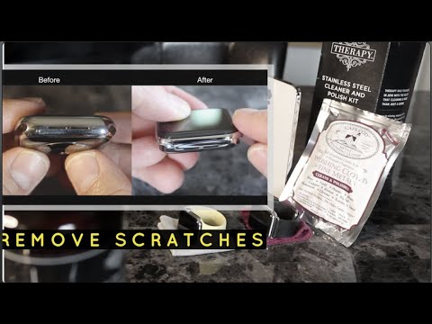 HOW TO Easily CLEAN/REMOVE SCRATCHES Off Silver STAINLESS STEEL APPLE WATCH/iPhone
