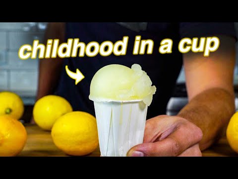 This Easy 3 Ingredient Lemon Italian Ice Is Childhood In a Paper Cup