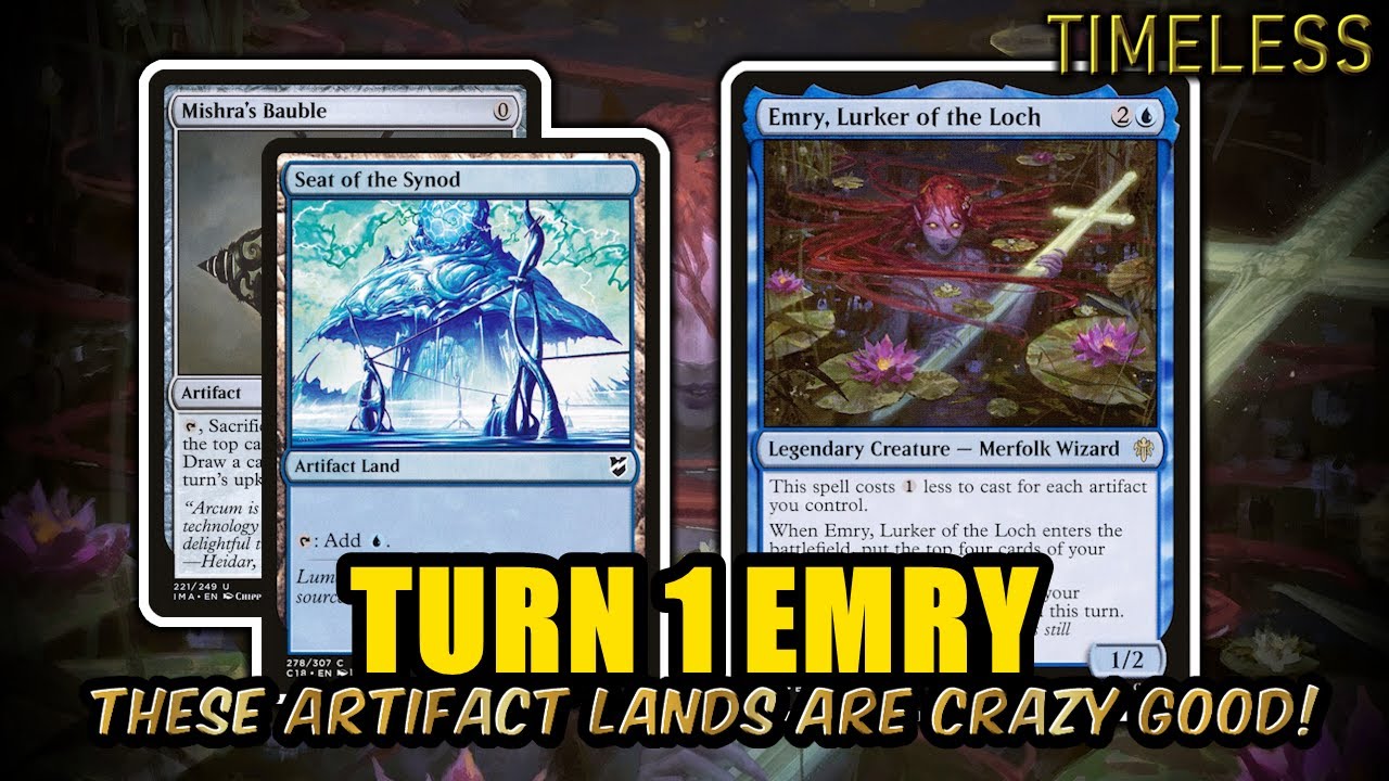 Artifact Lands Are Here In Timeless! Turn 1 Emry Too Consistent | Timeless BO3 Ranked | MTG Arena