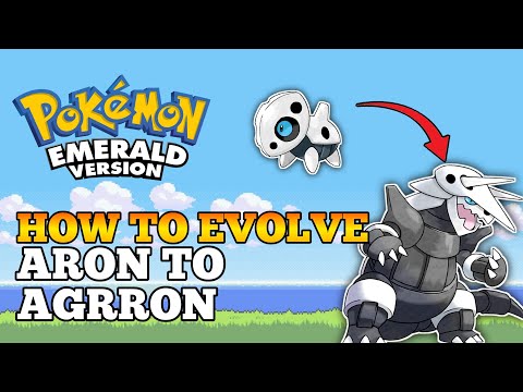 Pokemon Emerald - How To Evolve Aron Into Lairon And Aggron | Hoenn Pokedex