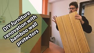 Looking for some wainscotting? Bamboo cladding for wall panels and other places in the apartment. Make sliding doors or space separators with it.