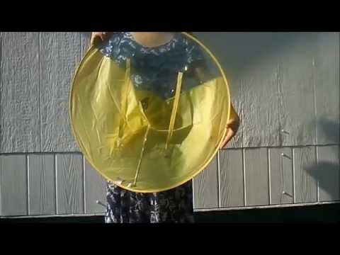 Kids Hands Free Foldable Wearable Raincoat