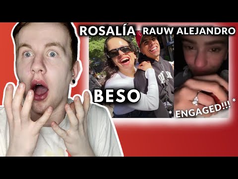 *THEY'RE ENGAGED!!!* ROSALÍA & RAUW ALEJANDRO - BESO (MUSIC VIDEO) // REACTION