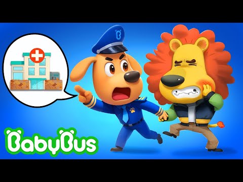 Capa de O Sr. Leão Tem Cárie | Detetive Labrador | Desenhos Animados & Desenhos Infantis 🐼 por BabyBus