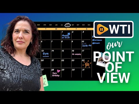 Black Glass Dry Erase Calendar for Wall - WTI product video review