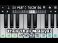 Thuli Thuli Malaiyai - Piano Tutorial | Viral TikTok Song | Perfect Piano