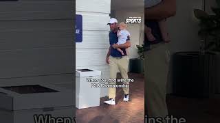 PGA winner Scottie Scheffler gets congratulated by Keegan Bradley and Bryson DeChambeau #shorts