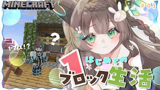 【 Minecraft 】　1ブロックマイクラに初挑戦💗　# ３　　寝落ち用/作業用　　【 #Vtuber / #千草はな 】