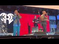 Kane Brown and Katelyn Brown sound check for Thank God at IHeart Country Festival ￼