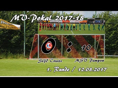 SG Einheit Crivitz vs. MSV Pampow M-V-Pokal 2017-18